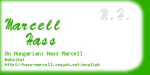 marcell hass business card